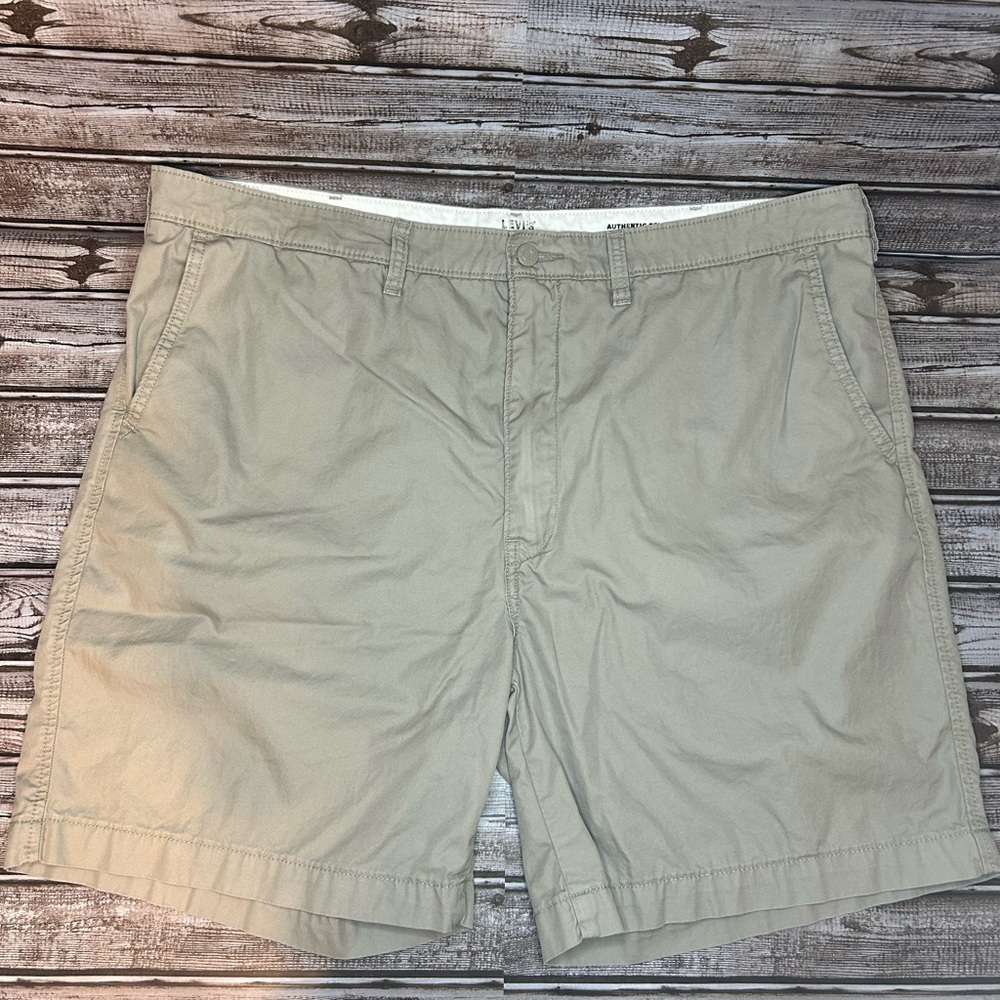 Levi's Tan Flat Front Shorts